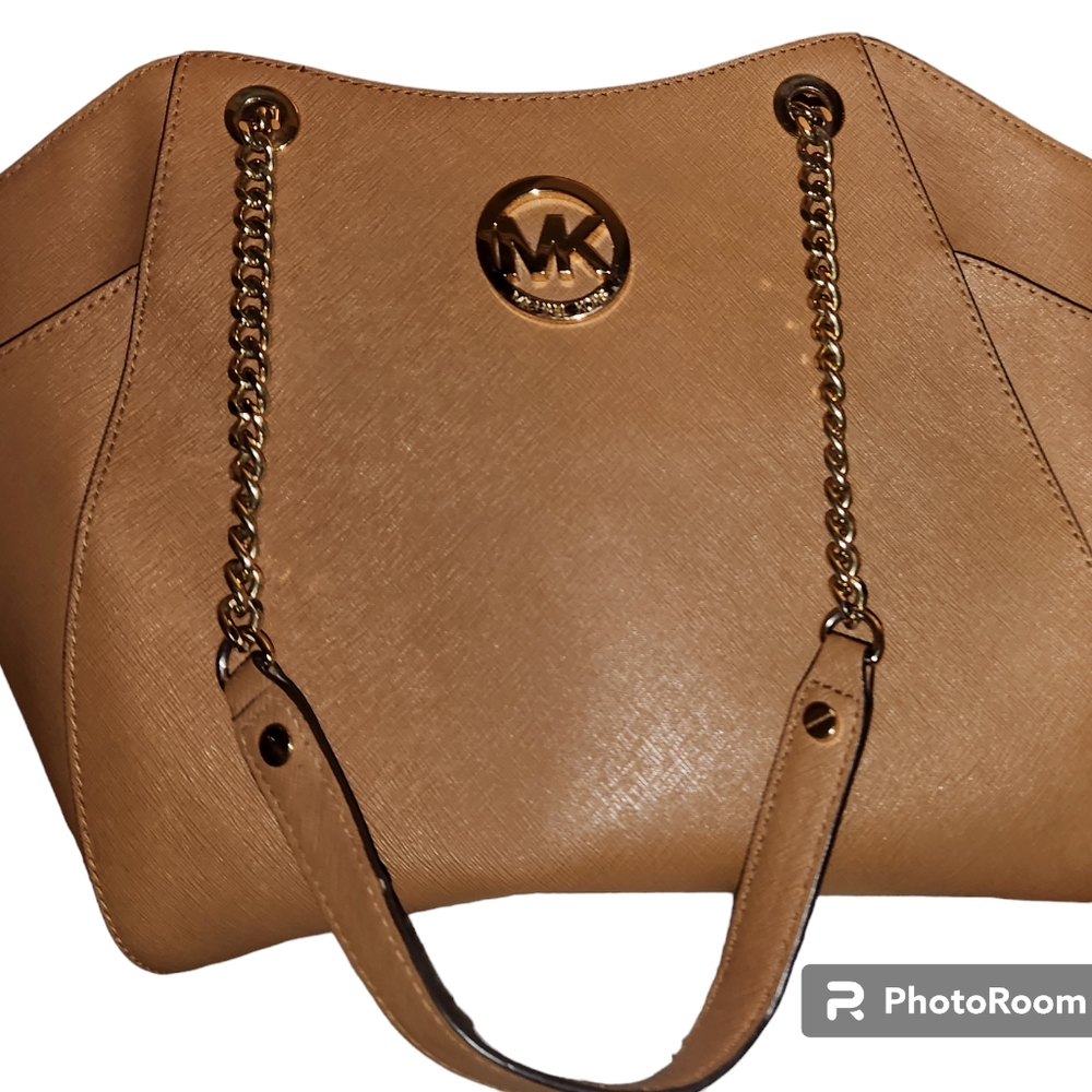 Michael Kor Leather chain link shoulder bag - Picture 12 of 16